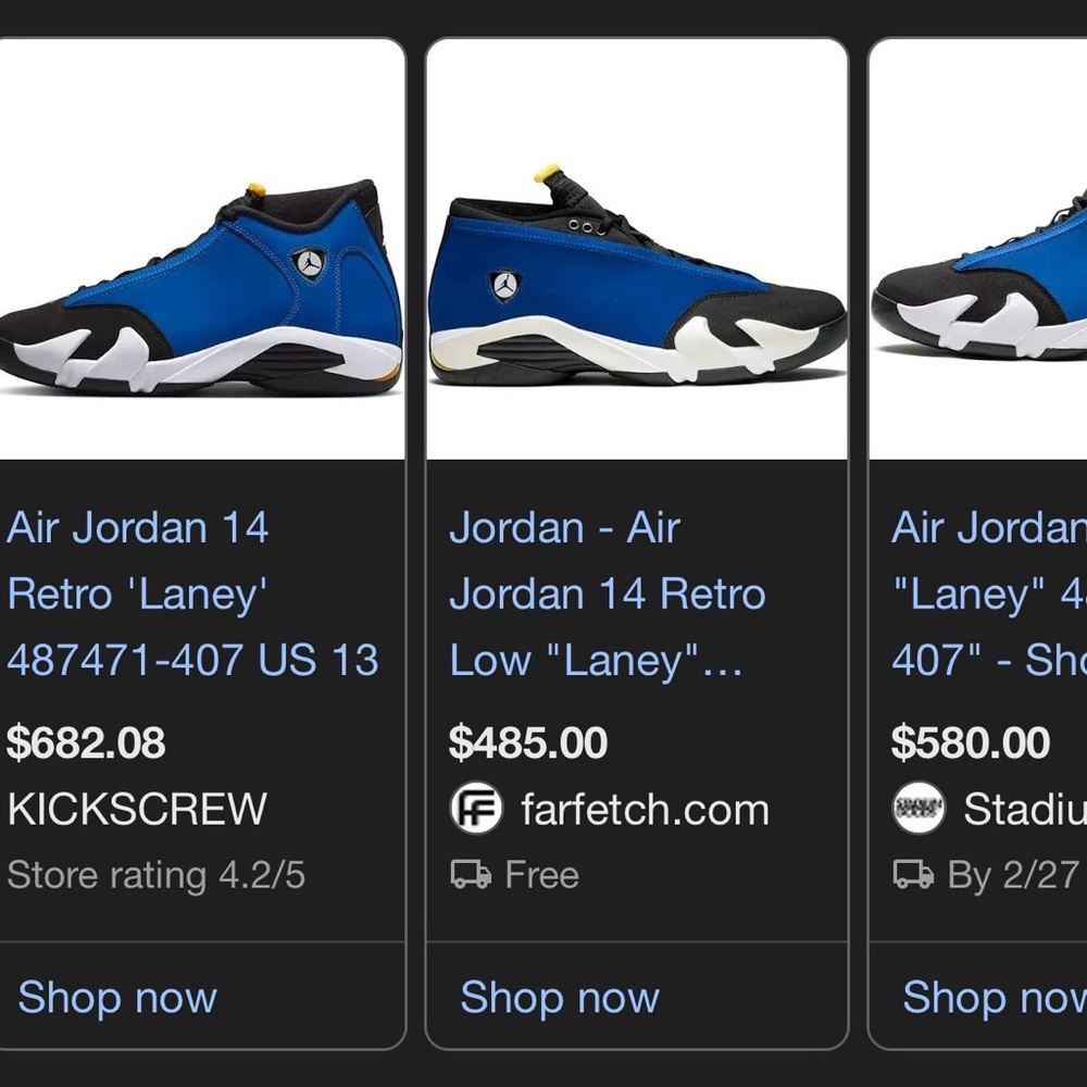 Air Jordan 14 Retro Low "Laney" (2015) - Size 11 - OG Box - Picture 2 of 10